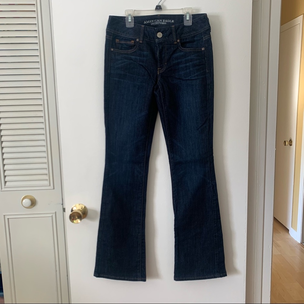 American Eagle Kick Flare Dark Wash Denim Jeans